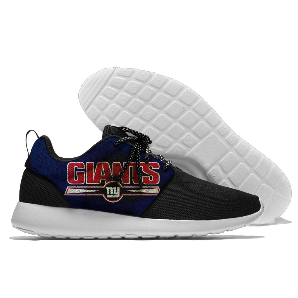 Men's NFL New York Giants Roshe Style Lightweight Running Shoes 001